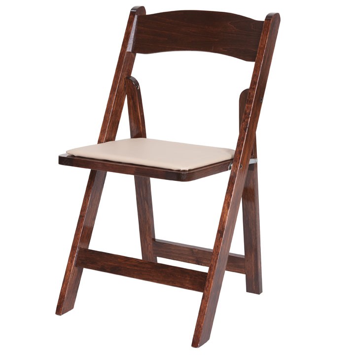 Wooden Padded folding chair